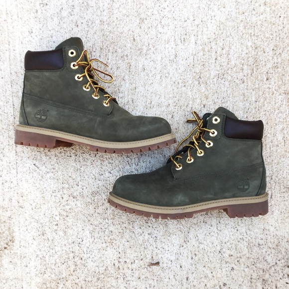 green suede timberland boots